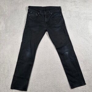 Levi Strauss Co 513 Mens Black Slim Taper Jeans W32x30